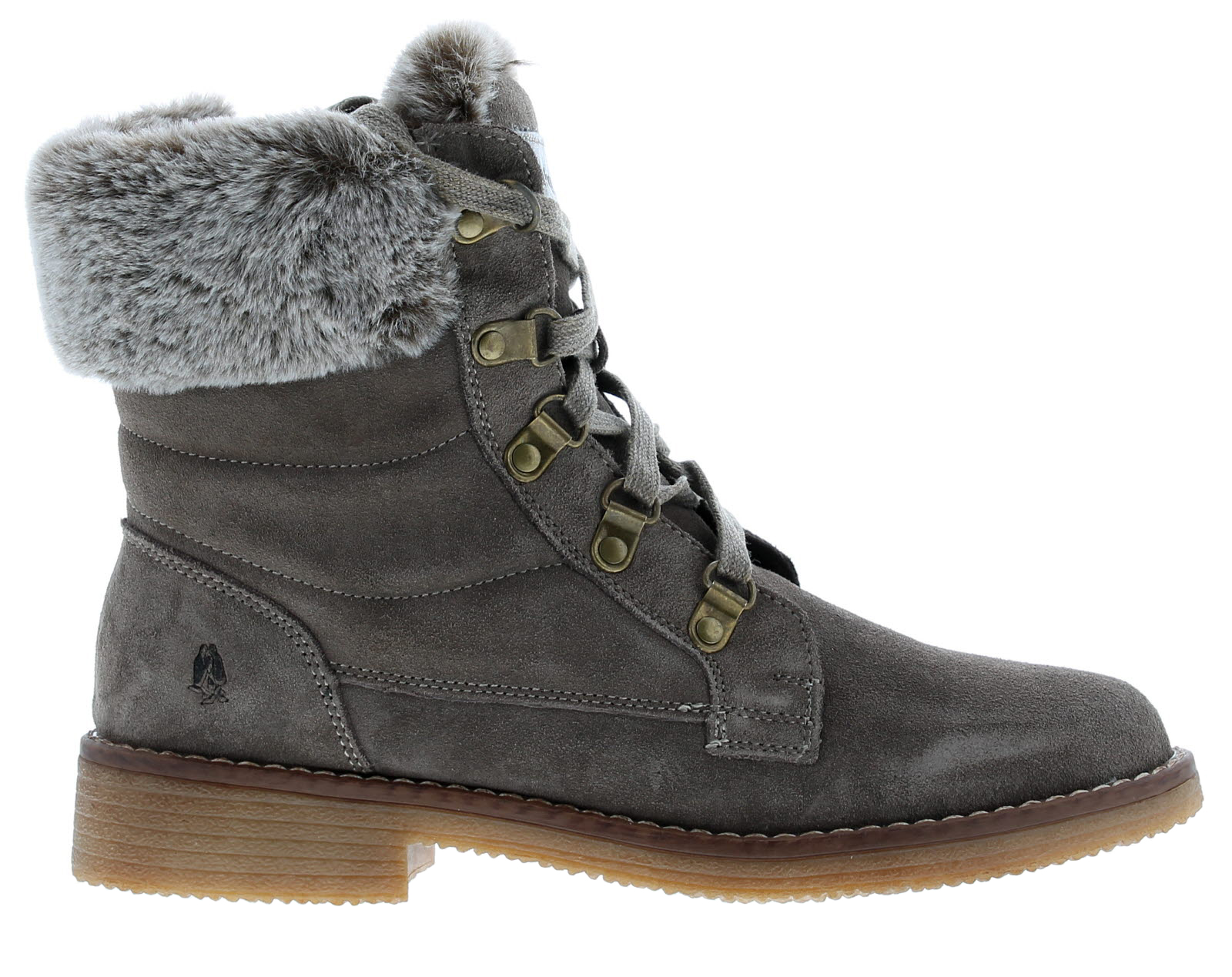 Hush Puppies Florence Läder Dam Taupe Stövlar – bild 2