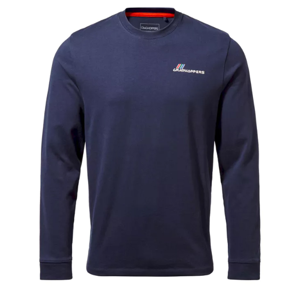 Craghoppers Womens/Ladies Holmes Long-Sleeved T-Shirt (Blue Navy) Cotton - Size Large
