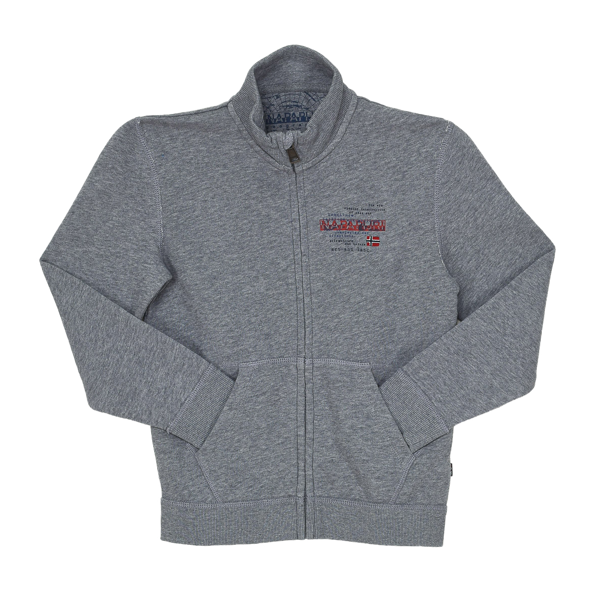 Napapijri Boys K Beitem long-sleeved high-neck sweatshirt N0YIE4 boy - Grey Cotton - Size 8Y