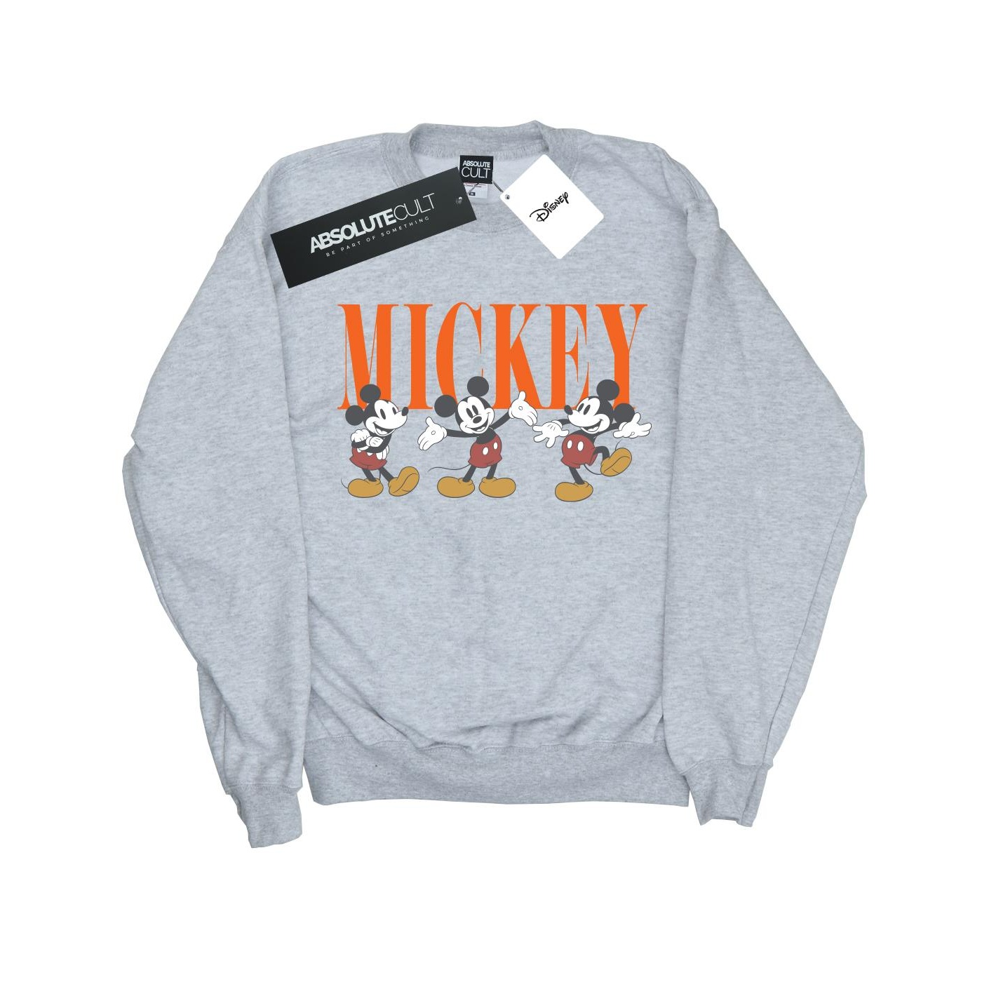 Thumbnail - Disney - "Mickey Mouse Poses" Sweatshirt für Herren (Grau)