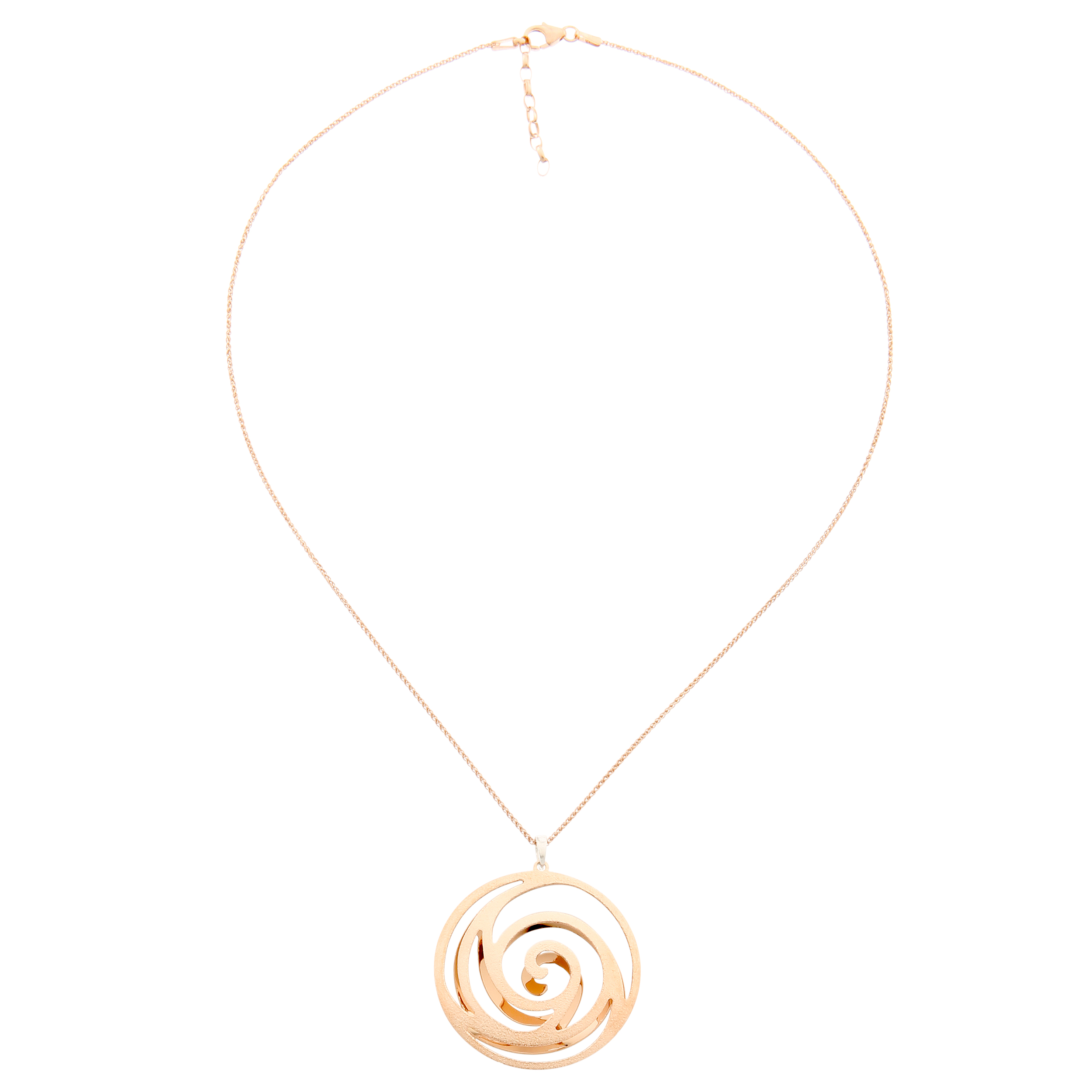 Orphelia Damen-Kette Aus 925er Sterlingsilber Mit Anhänger, Silber/Rosé, Zh-6010