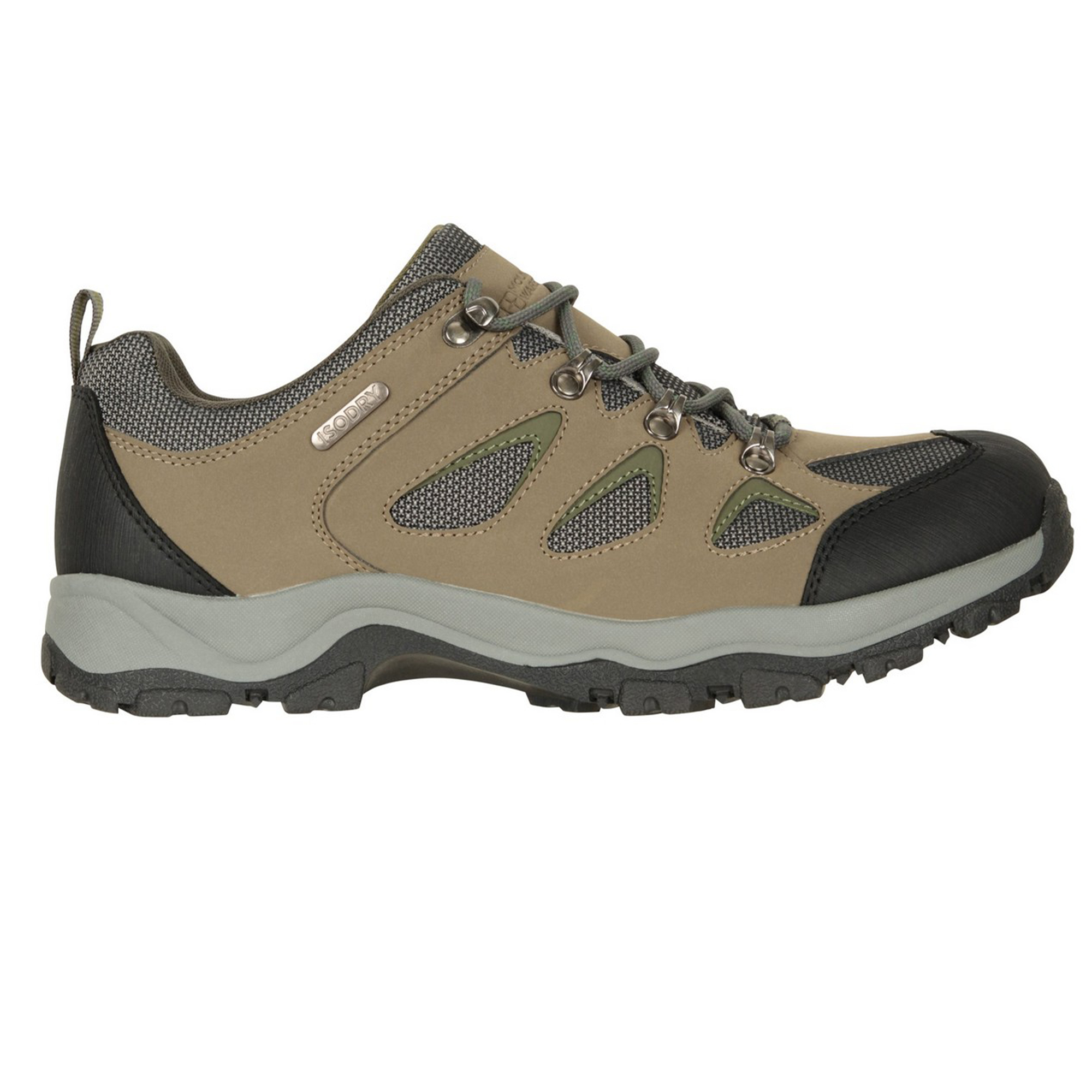 Mountain Warehouse Mens Adventure Waterproof Walking Shoes (Khaki) - Size UK 11