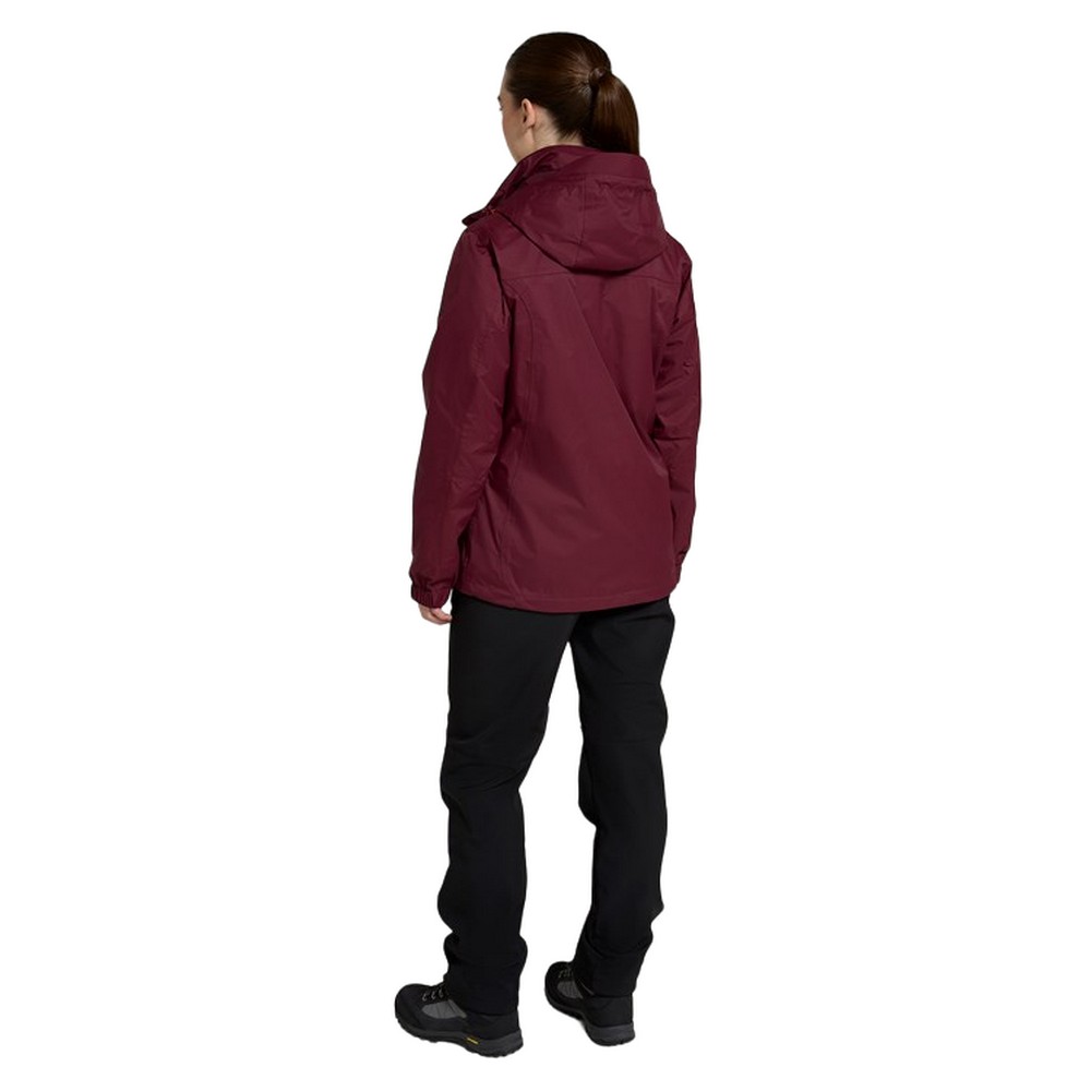 Mountain Warehou Dam/Dotter Bracken Extreme 3 in 1 Vattentät Jacka (Burgundy) – bild 2