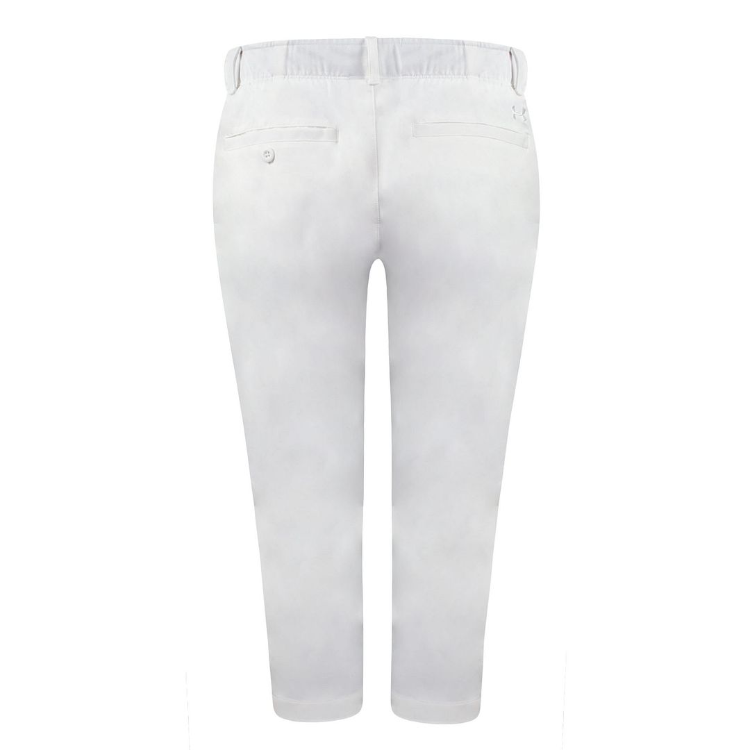 UNDER ARMOUR Golf HeatGear Vit Dam Links Capri Byxor 1272364 100 – bild 2