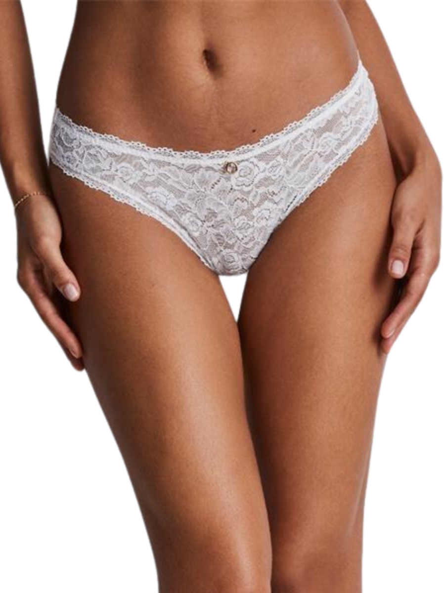 Aubade Womens Rosessence Care Italian Brief - White Polyamide - Size Small