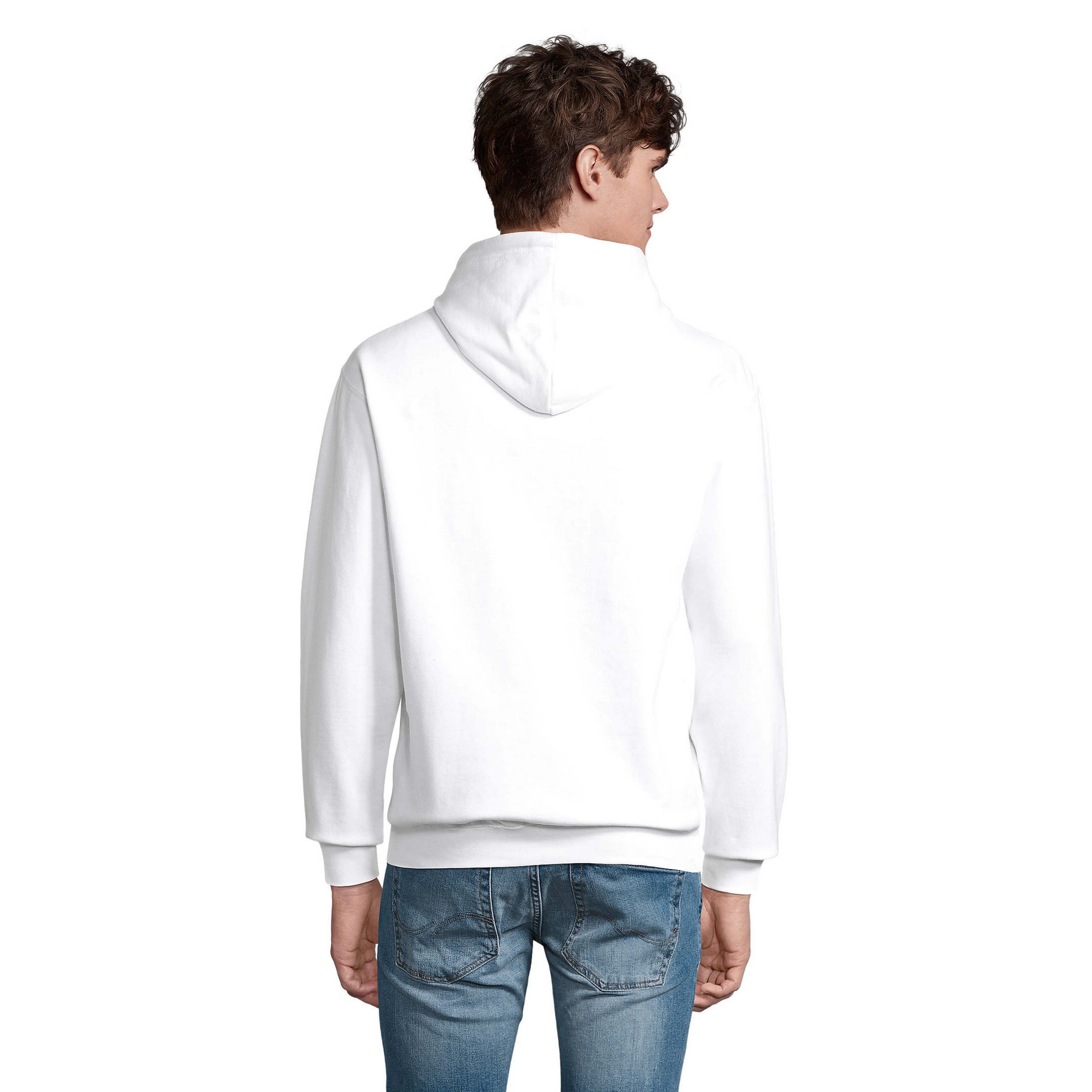 SOLS Unisex Condor Hoodie för vuxna (Vit) dam – bild 2