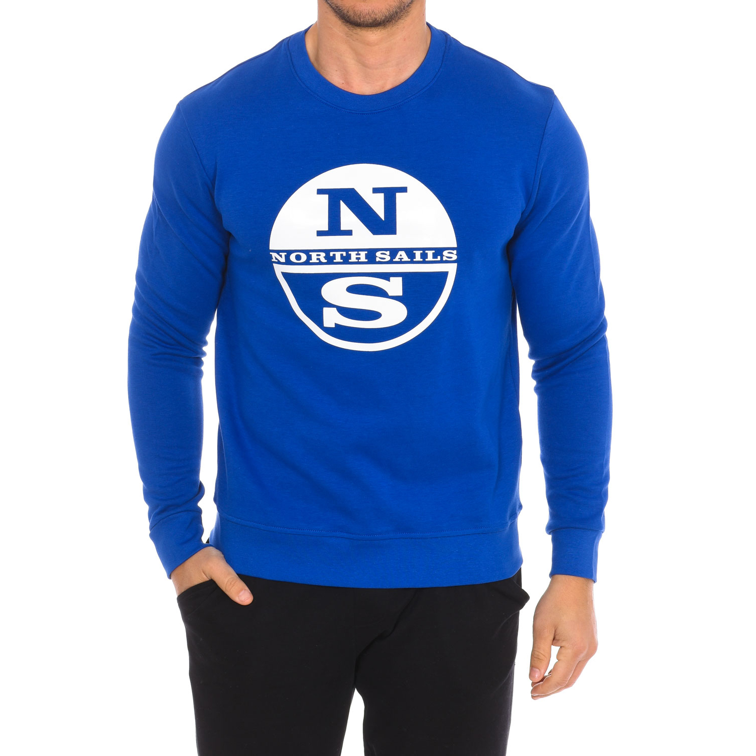 Thumbnail - Langärmeliges Sweatshirt mit Rundhalsausschnitt 9024130 Herren