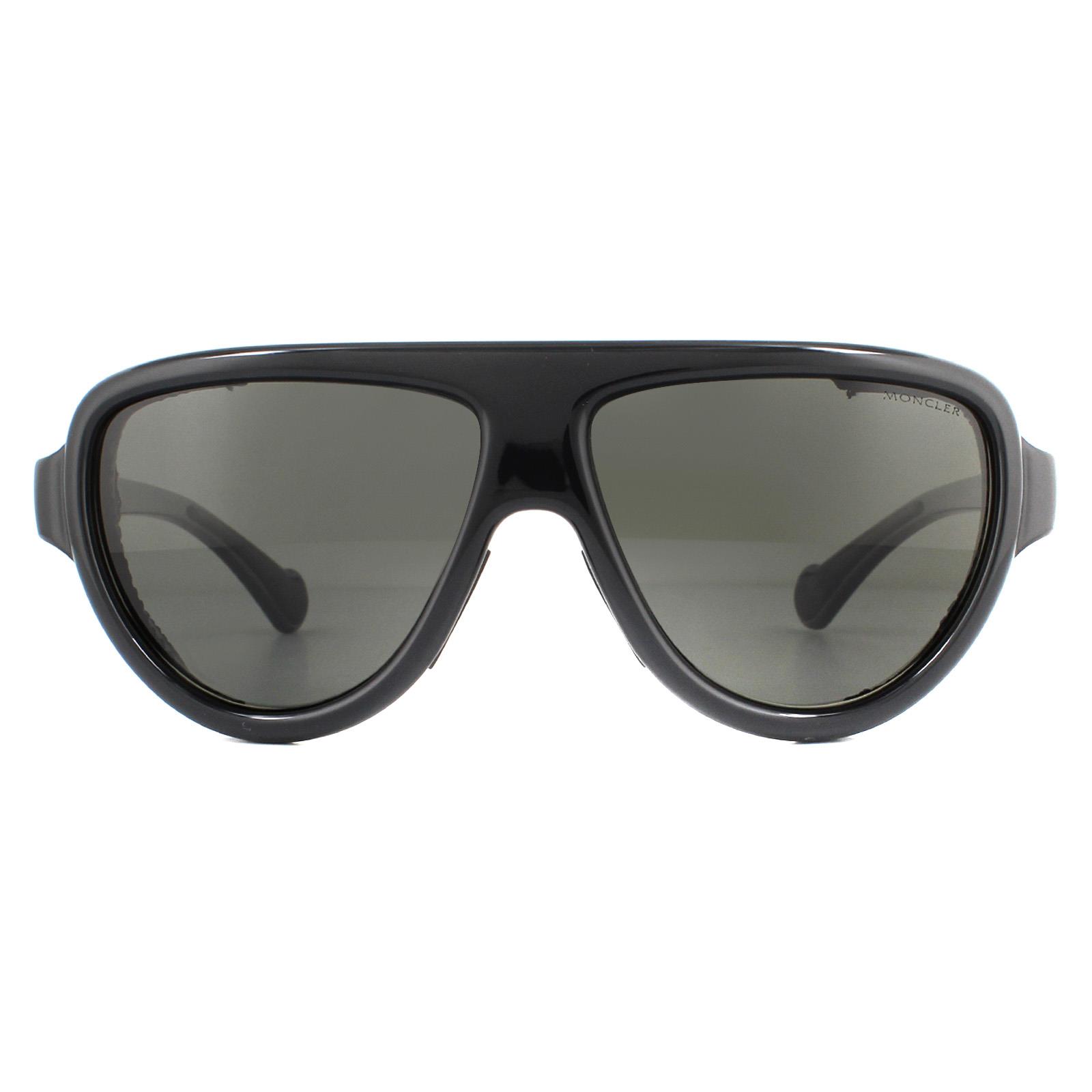 Thumbnail - Moncler Lunettes De Soleil ML0089 01D Smoke Noir Smoke Polarisé