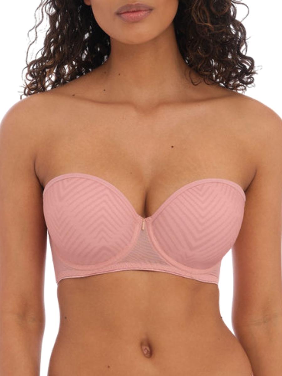 Freya Womens Tailored Moulded Strapless Bra - Pink Polyamide - Size 30D