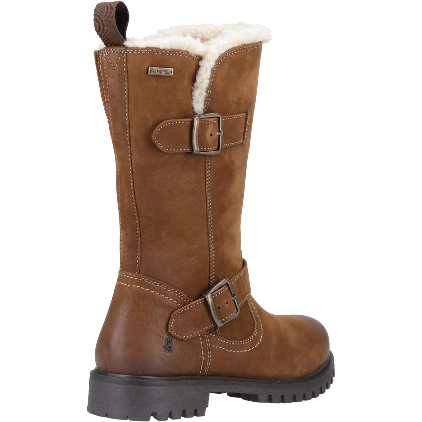 Hush Puppies Winnie läder damstövlar i brun färg – bild 2