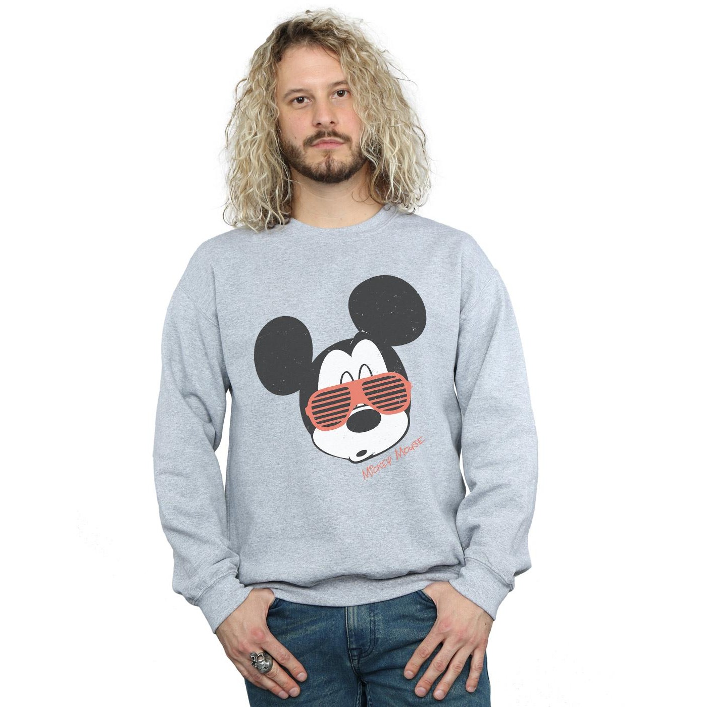 Disney Mens Mickey Mouse Sunglasses Sweatshirt (Sports Grey) herr – bild 2