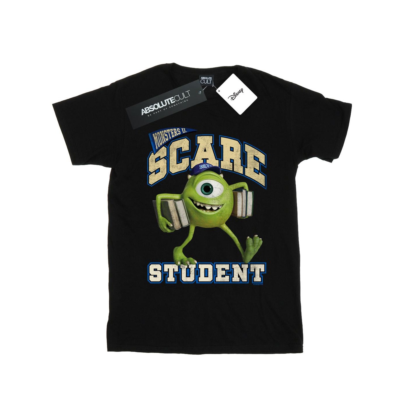 Thumbnail - Disney - "Monsters University Scare Student" T-Shirt für Mädchen (Schwarz)