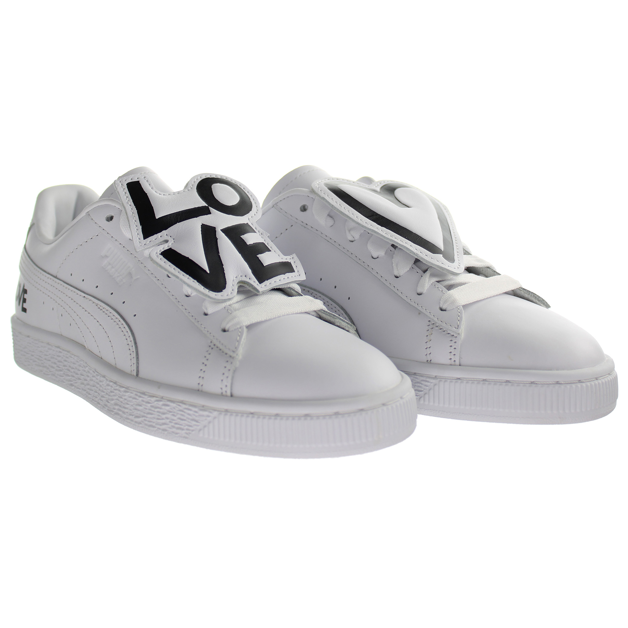 Puma Basket Badge HNDWRTTN Vit Damskor Träningsskor – bild 2