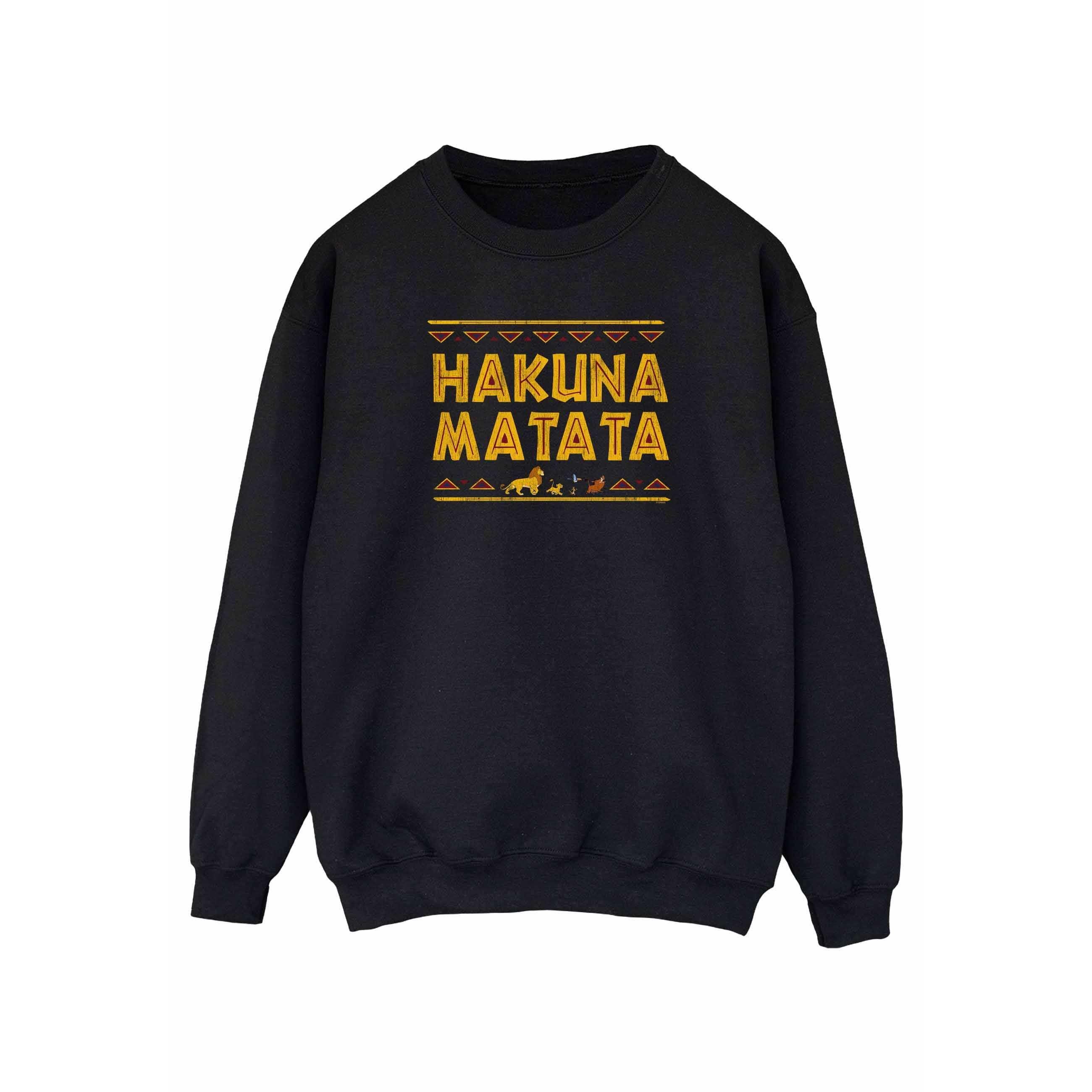 Thumbnail - Disney - "The Lion King Hakuna Matata" Sweatshirt für Damen (Schwarz)