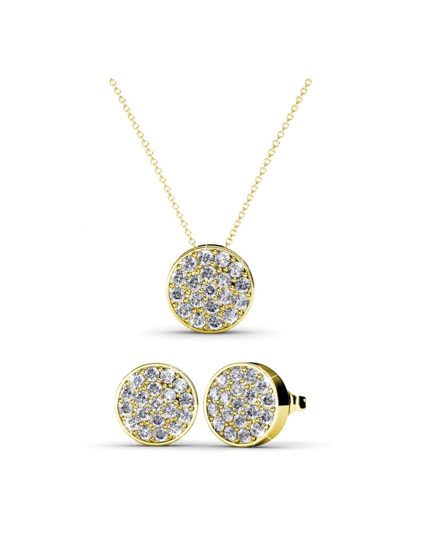 Thumbnail - Rundes Set - Gold und Kristall