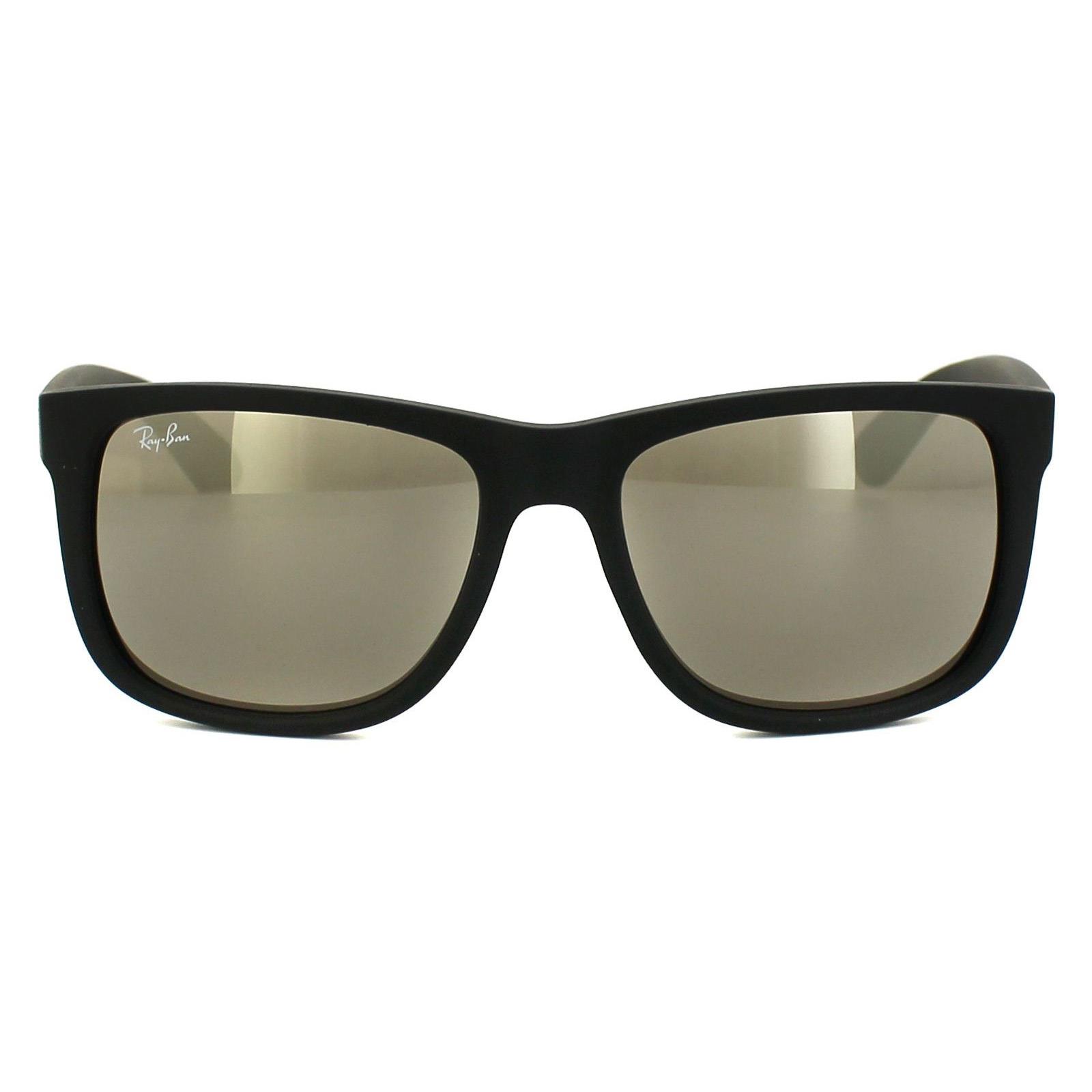 Thumbnail - Ray-Ban Sonnenbrille Justin 4165 622/5A Schwarz-Gold-Spiegel