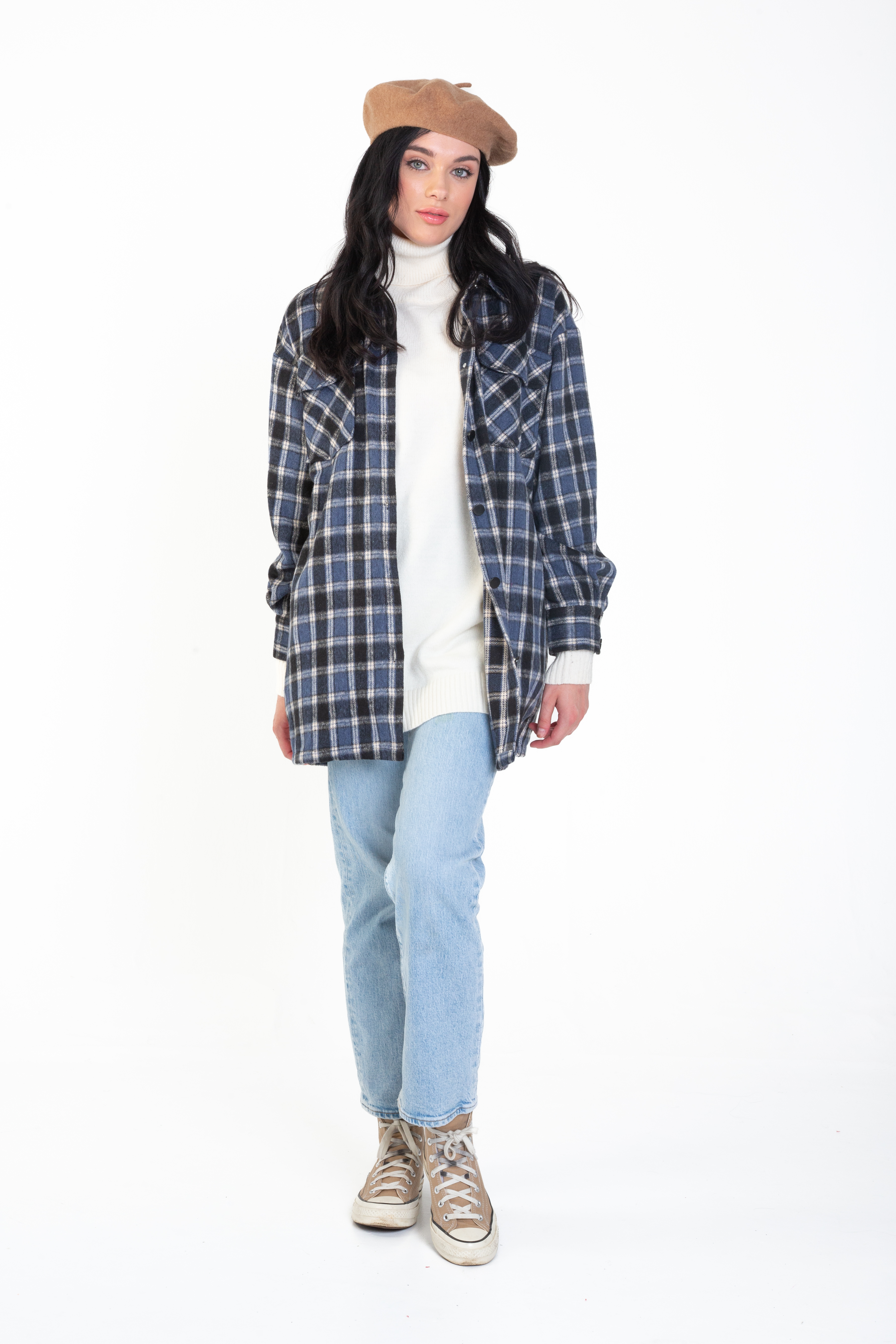 Thumbnail - Übergroßes Karo-Sakko