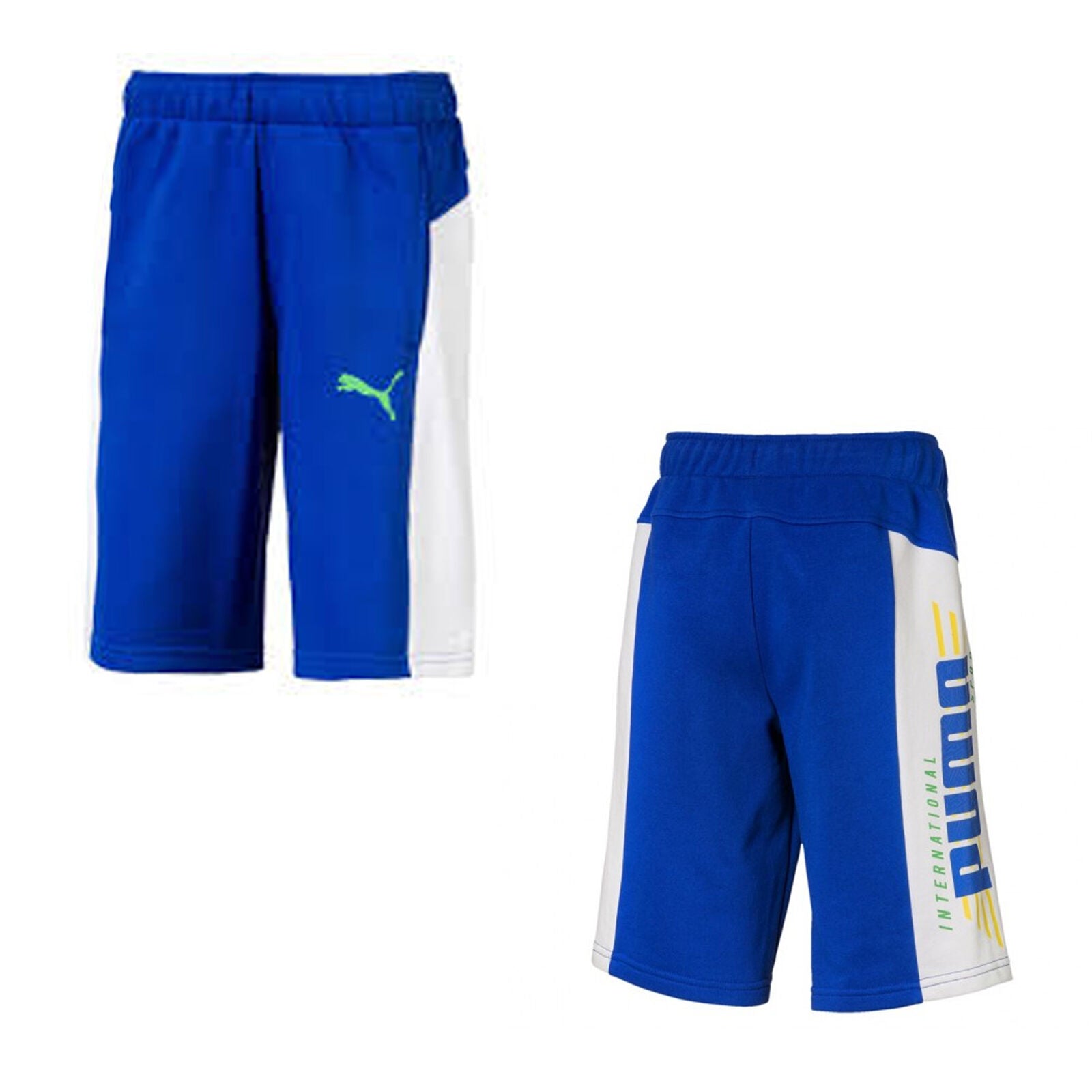Puma Alpha Kindershort Blauw/Wit