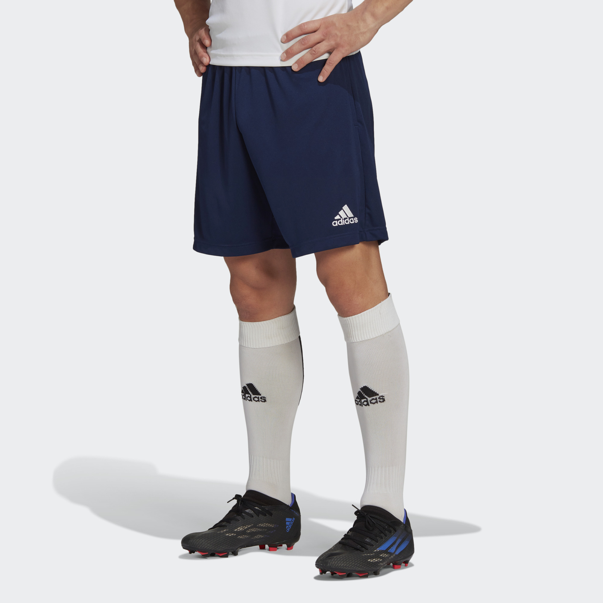 Adidas Performance Mens Entrada 22 Training Shorts - Blue Recycled Material - Size Medium
