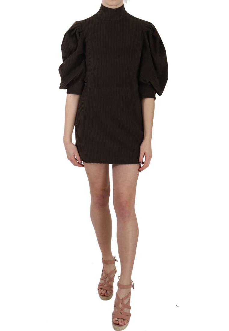 Dolce & Gabbana WoMens Brown Corduroy Bodycon Cotton Mini Dress material_cotton – Size IT 40 (Womens)