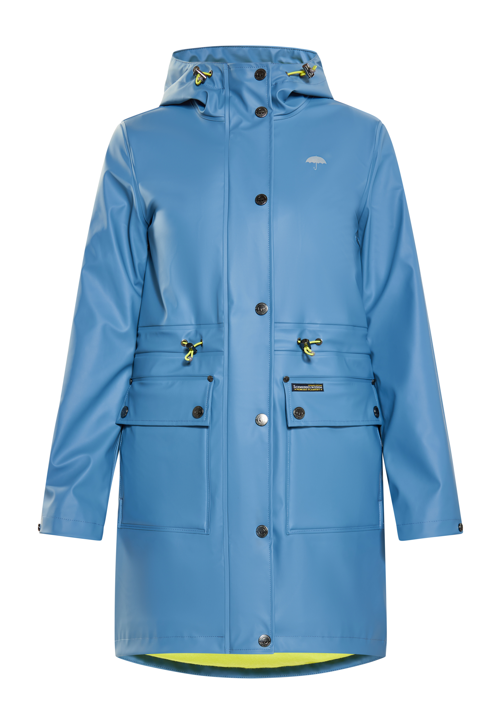 Schmuddelwedda Regenmantel Damen Stahlblau