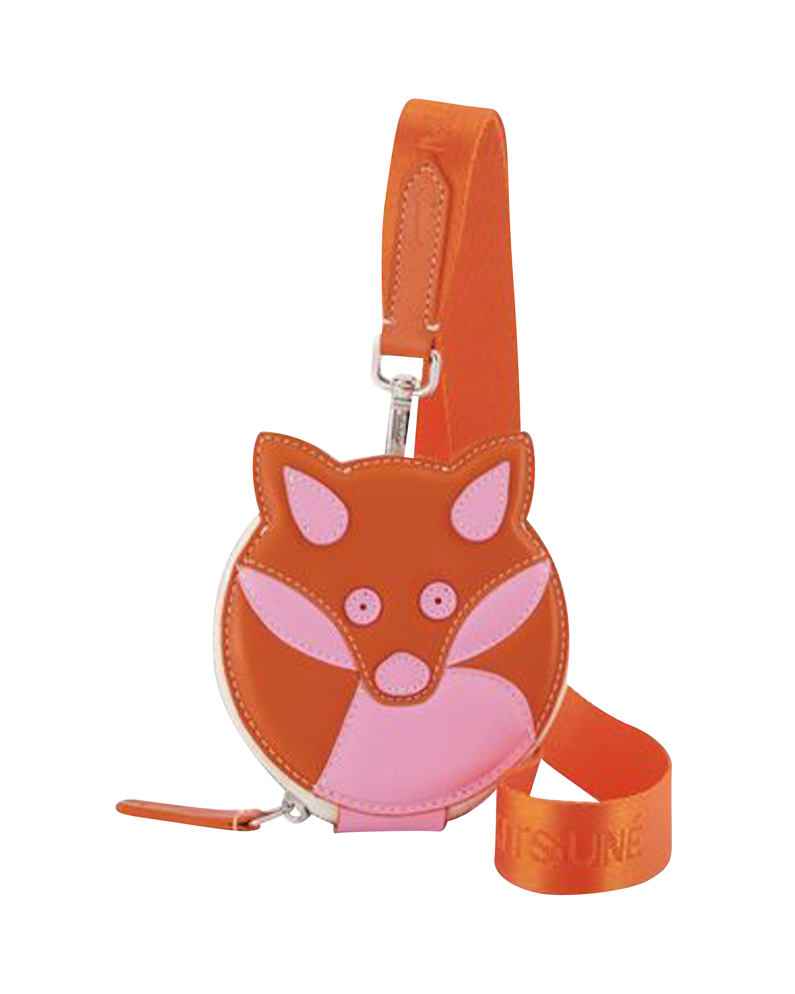 Thumbnail - Neck Pochette - Maison Kitsuné - Leder - Orange