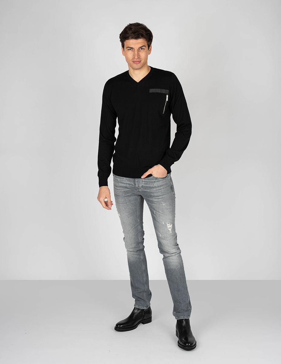 Les hommes Tröja V-neck manlig herr – bild 2