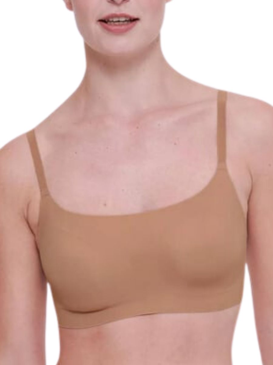 Sloggi Womens Zero Feel 2.0 Ultra Bra - Beige Polyamide - Size Medium