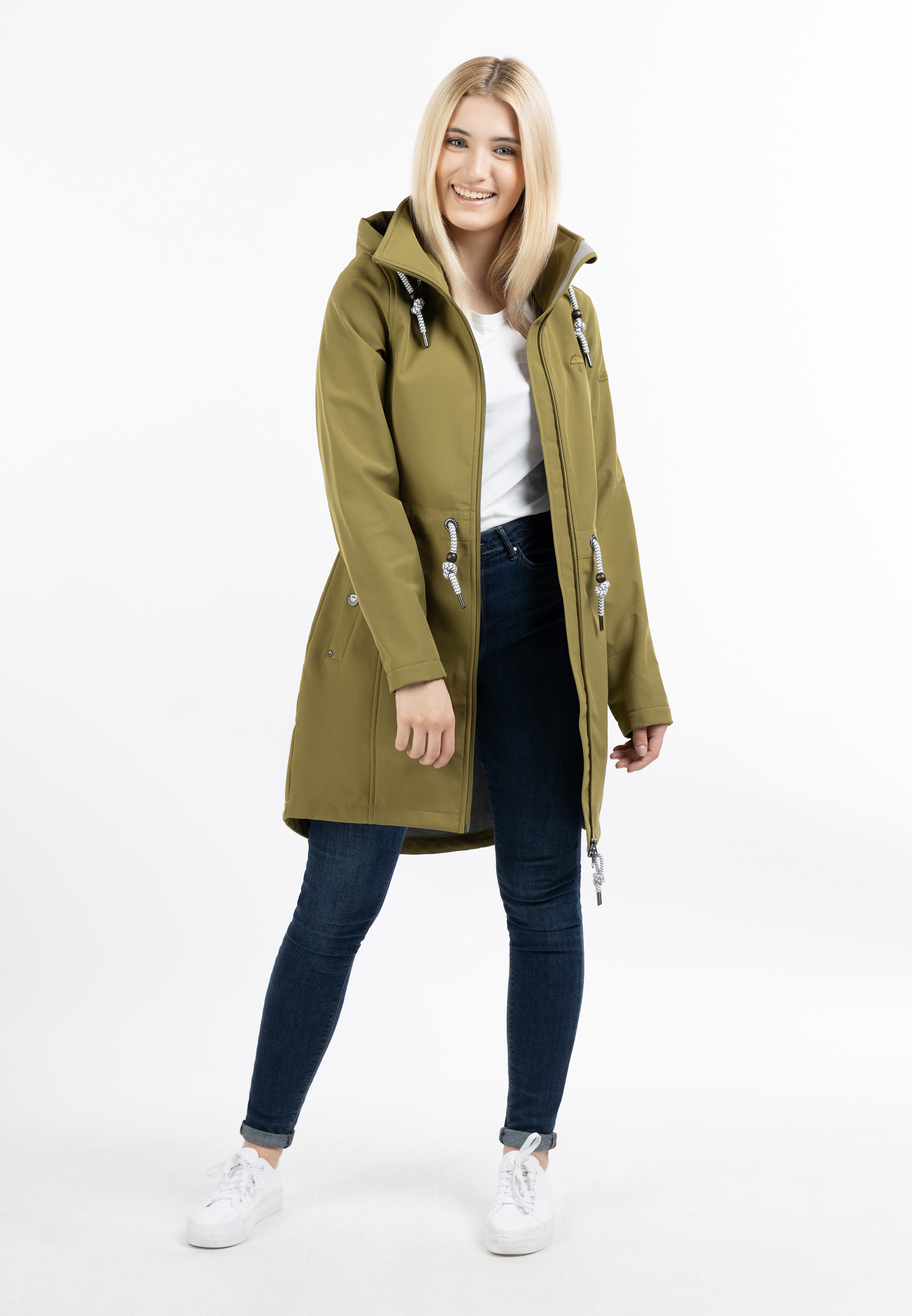 Schmuddelwedda Softshellmantel Damen Oliv-271