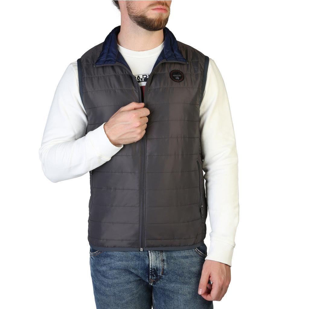 Thumbnail - Napapijri Graues Herren-Gilet