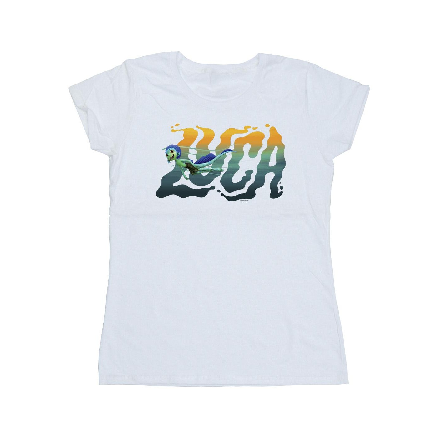 Thumbnail - Disney - "Luca Swim" T-Shirt für Damen (Weiß)
