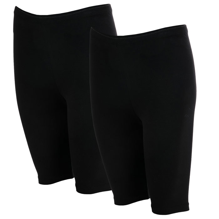 Only Live Love City zwarte jersey shorts voor dames, set van 2