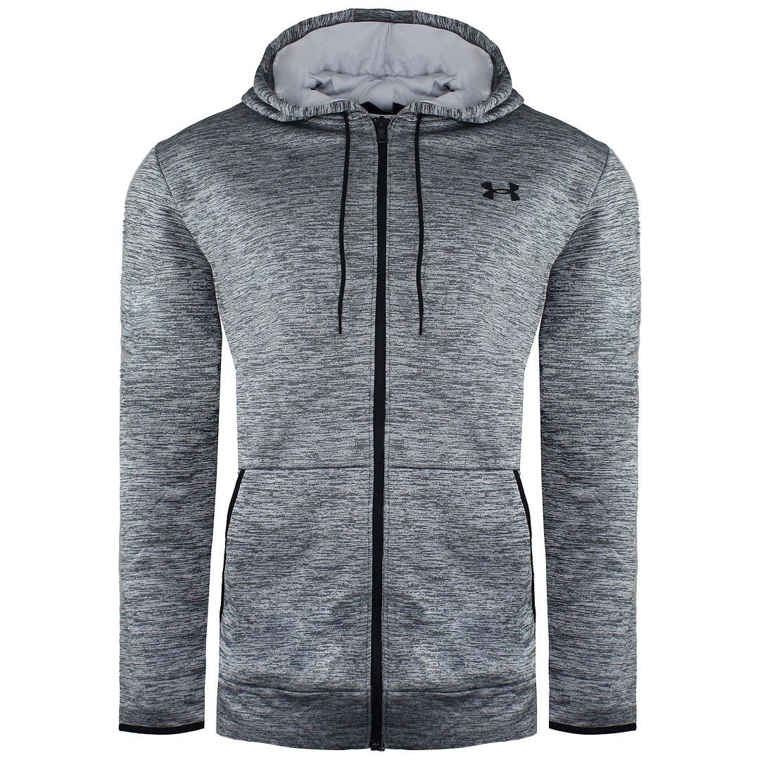 Thumbnail - Under Armour Langarm Zip Up Grey Herren Fleece Fleece Kapuze -Gleisjacke 1357110 014