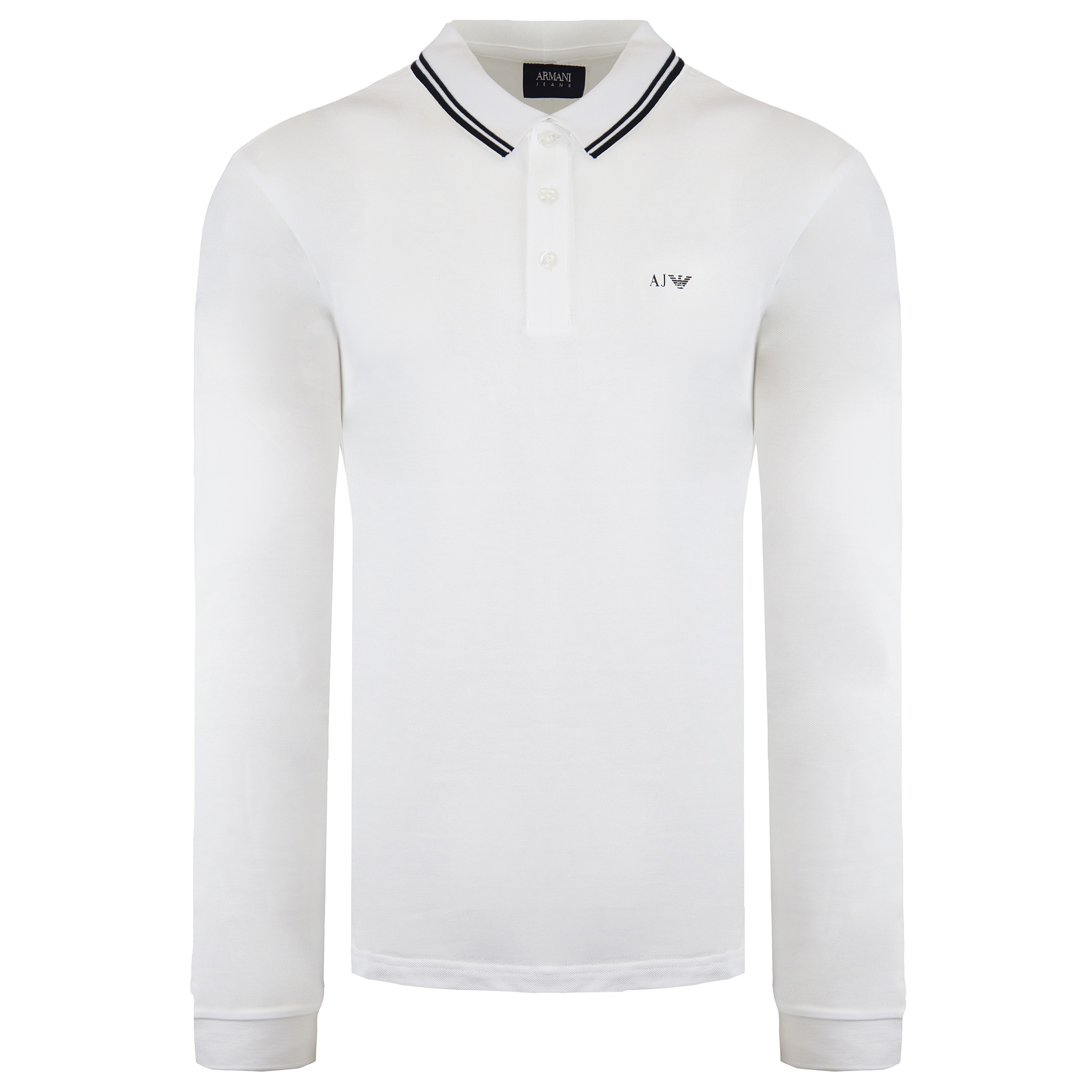 Thumbnail - Armani Jeans Herren weißes Poloshirt