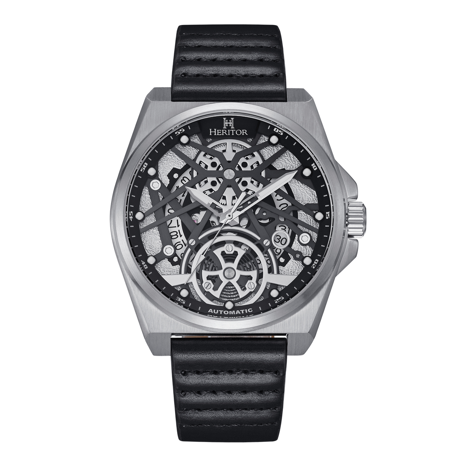 Thumbnail - Automatische Romero-Heritor-Uhr mit Lederarmband