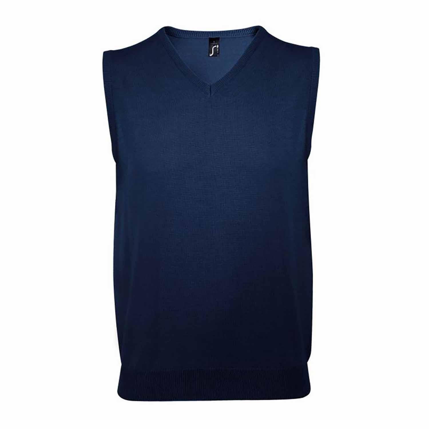 SOLS Unisex Gentlemen Pullunder mit V-Ausschnitt (Marineblau)