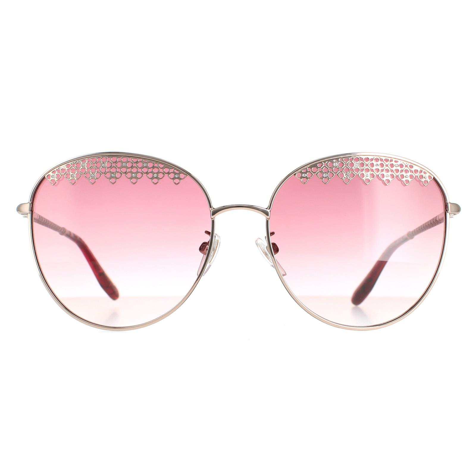 Gafas de sol Chopard SCHF75S 0A39 Oro rojo brillante degradado rosa