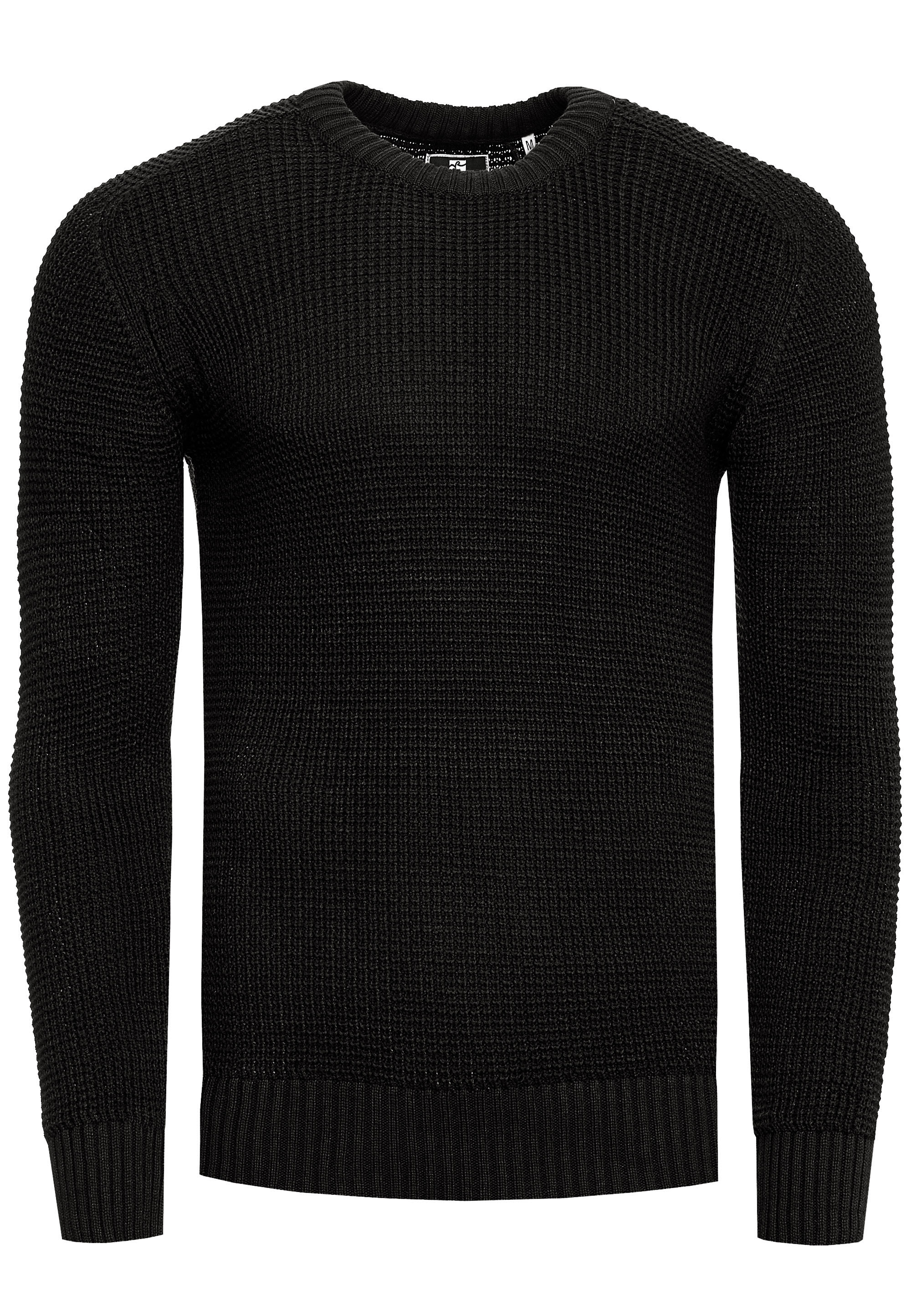 Thumbnail - Rusty Neal Pullover Casual Fit Schwarz