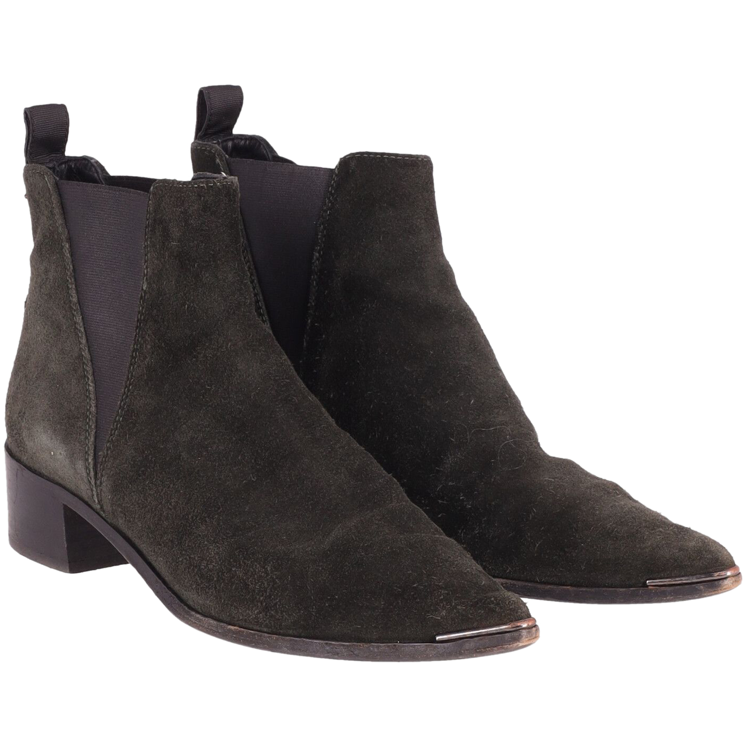 Acne Studios Pre-owned Acne Studios Jensen Ankelstövlar i Svart Nubuck dam – bild 2