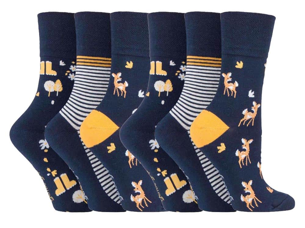 Thumbnail - Gentle Grip - 6 Paar Damen Gentle Grip nicht elastische Socken - GG202