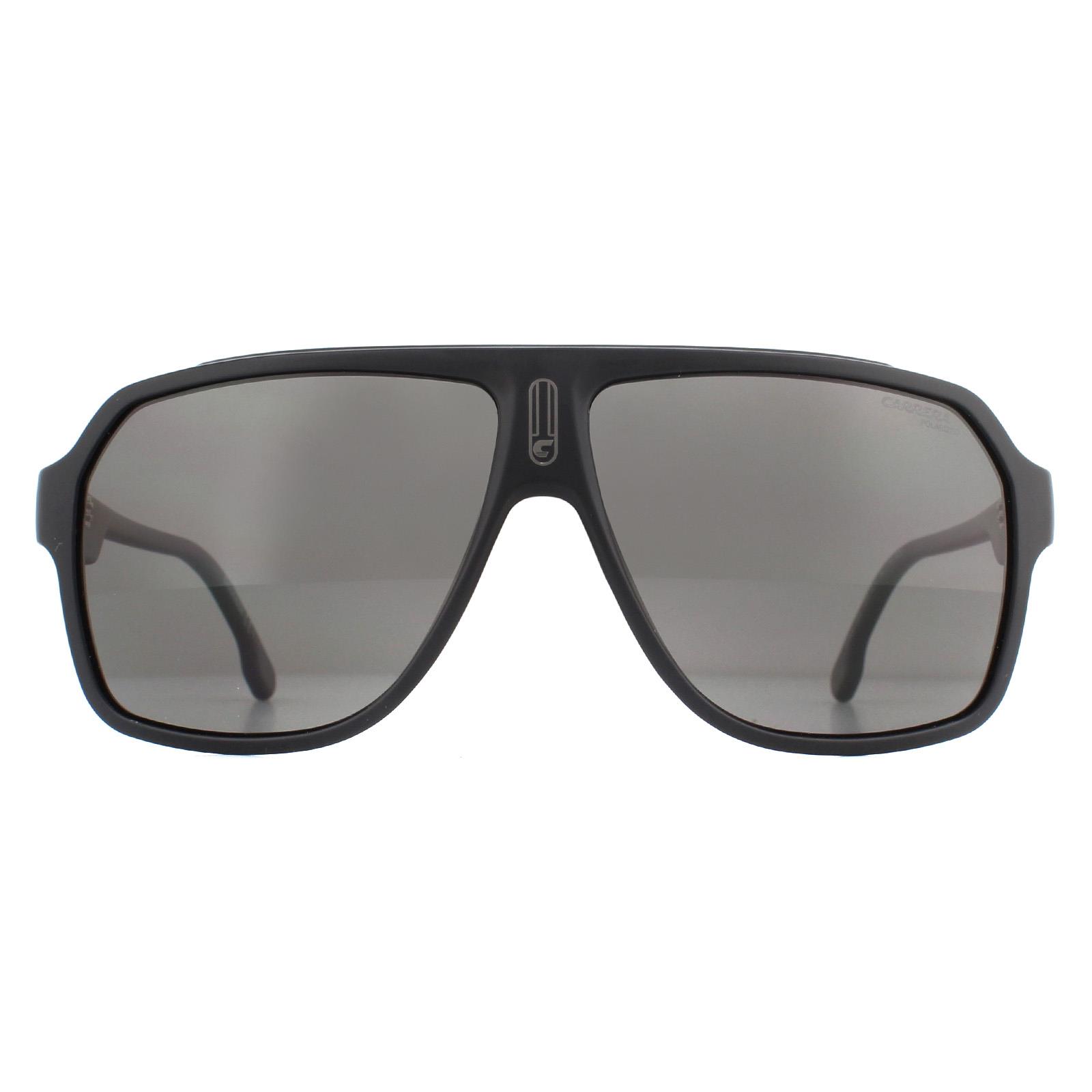 Thumbnail - Lunettes De Soleil De Carrera Carrera 1030/S 003 M9 Mat Noir Gris Polarisé