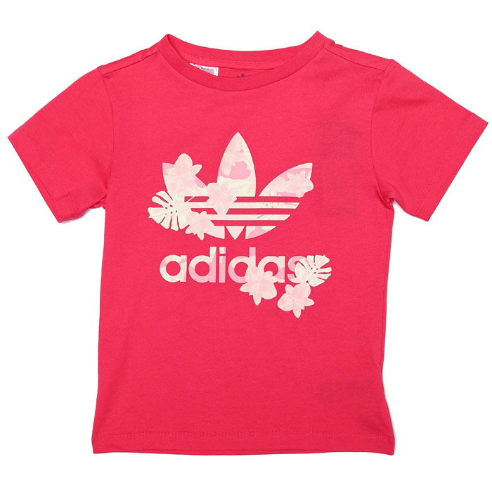 Girl's adidas Originals Junior T-Shirt in Pink