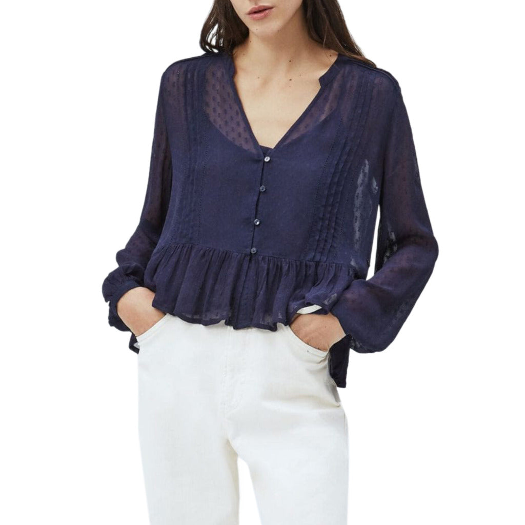 Thumbnail - Pepe Jeans Damen ARVANA Shirt Blau 351556