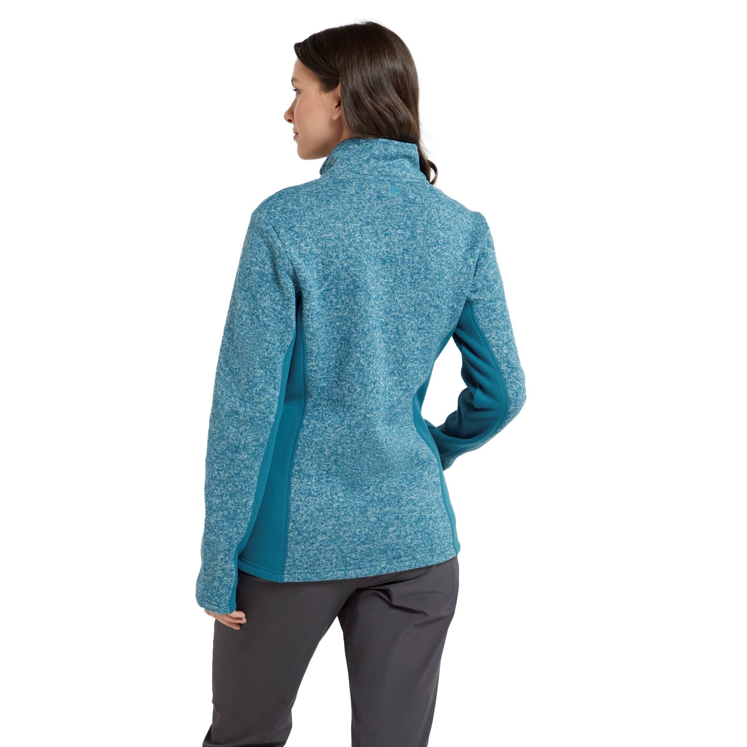 Mountain Warehou Idris Fleecejacka med paneler för dam och dam (Teal) – bild 2