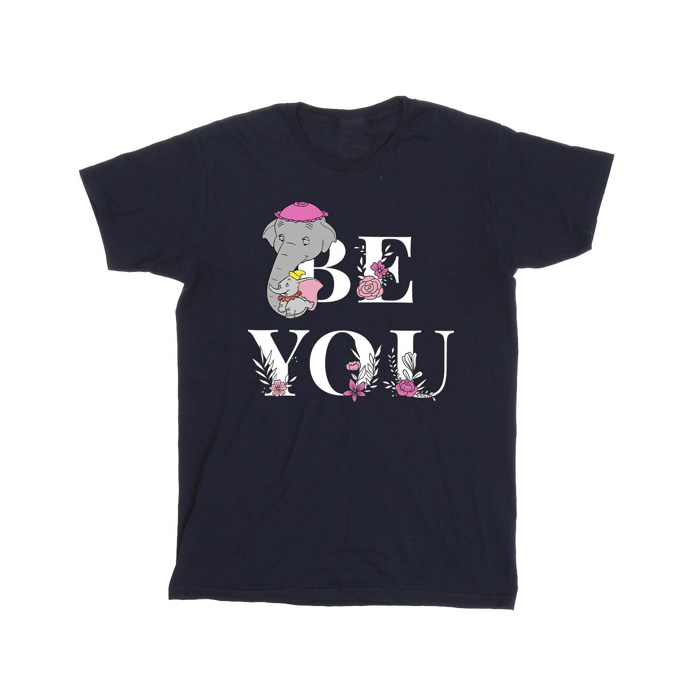 Thumbnail - Disney - "Dumbo Be You" T-Shirt für Mädchen (Marineblau)