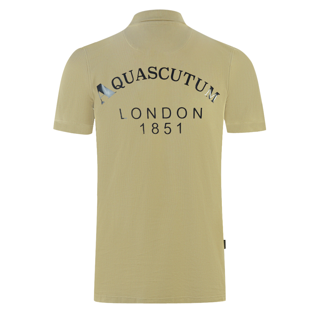 Aquascutum London 1851 Beige Polotröja herr – bild 2