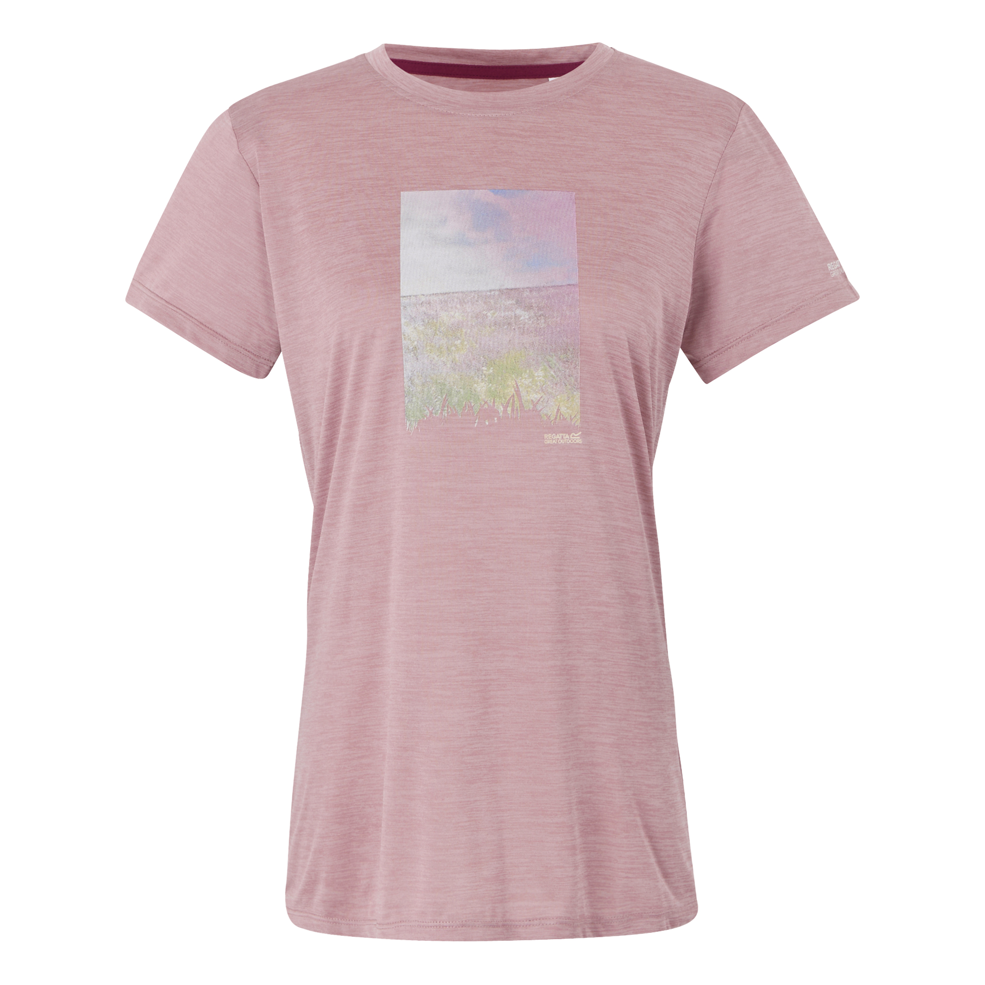 Regatta Womens/Ladies Fingal IX Meadow Marl T-Shirt (Lilas Marl) - Lilac - Size 20 UK