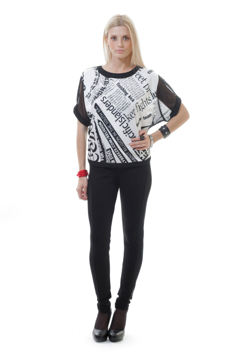 Thumbnail - Transparentes Top mit Rückenaufdruck