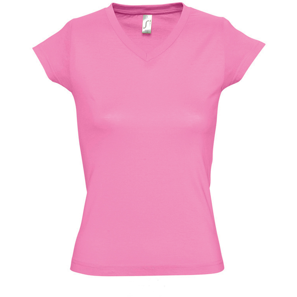 Thumbnail - SOLs Damen/Damen Moon V-Ausschnitt T-Shirt mit kurzen Ärmeln (Orchid Pink)