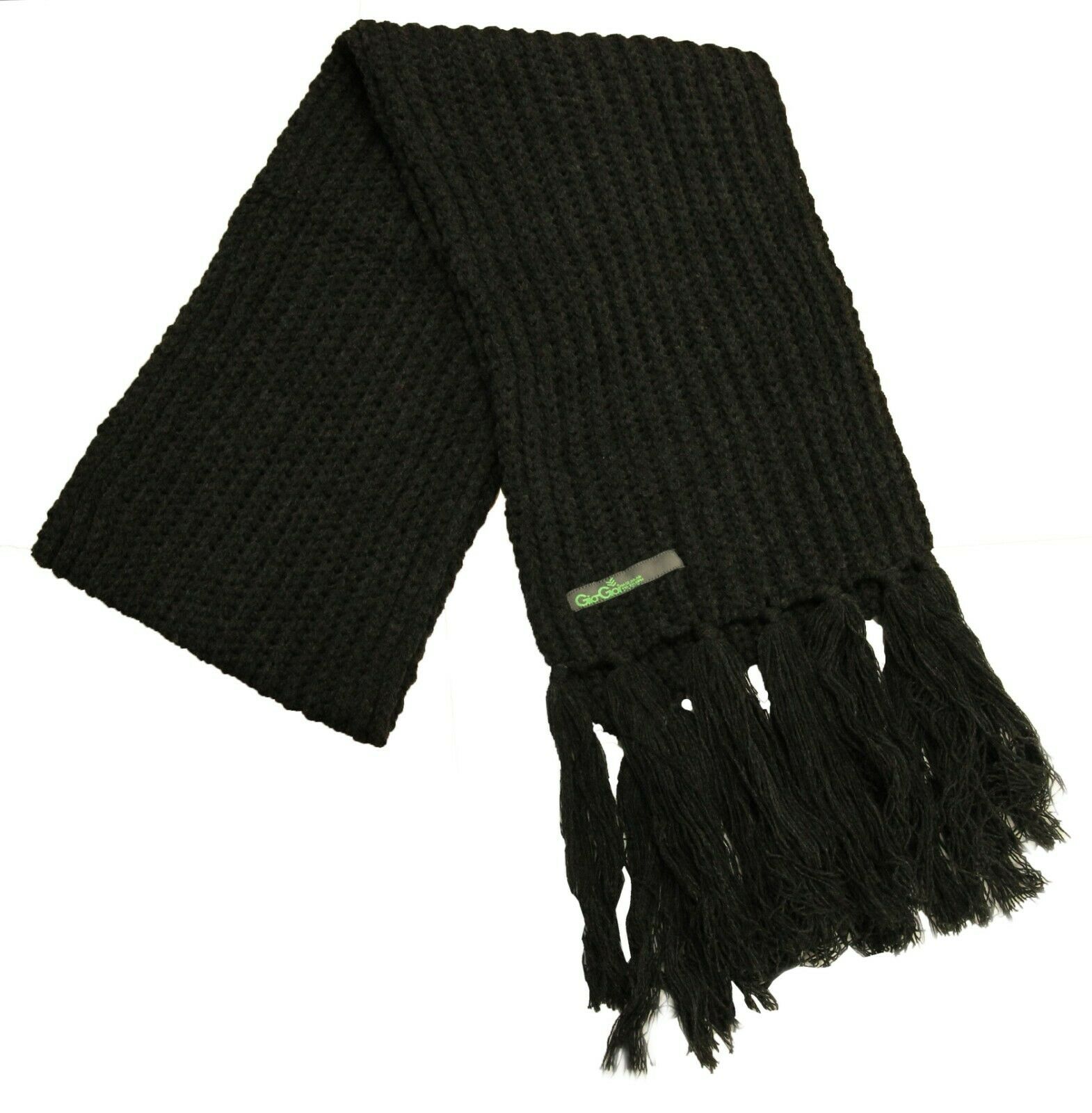 Gio-Goi Gio-Goi Stickad Herr Svart Halsduk